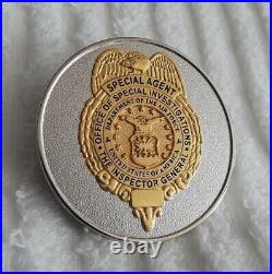 Authentic Air Force Afosi Special Investigations Space Team Rare Challenge Coin