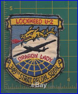 Authentic Air Force USAF 349th SRS, Davis-Monthan AFB, U-2 Dragon Lady Patch