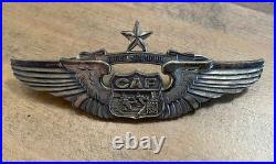 Authentic CAF Ghost Squadron Confederate Air Force Wings, Vintage 80s Sterling