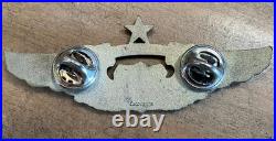 Authentic CAF Ghost Squadron Confederate Air Force Wings, Vintage 80s Sterling