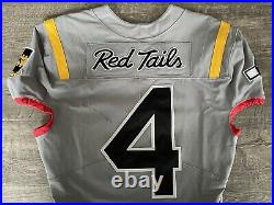 Authentic Game Worn 2020 USAF Air Force Falcons QB #4 Red Tails Jersey Nike RARE
