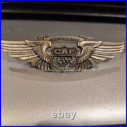 Authentic US Ghost Squadron Pin Commemorative Air Force Wings, Vintage 80s