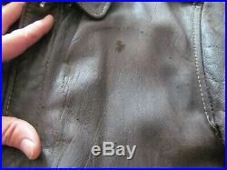 Authentic Vintage Ww2 Military Leather Jacket Type A-2 U. S. Army Air Forces Aaf