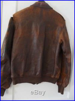 Authentic WW2 US Army Air Force leather jacket size 42