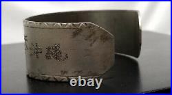 Authentic WWII 1946 Okinawa United States Air Force Engraved Trench Art Bracelet