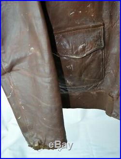 Authentic leather flight jacket A2 Original WWII US Air Force