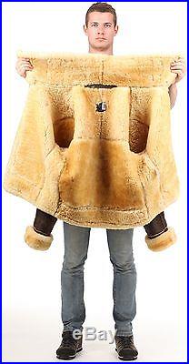 B3 shearling Leather jacket Bomber Fur pilot World II Flying aviation Air Force