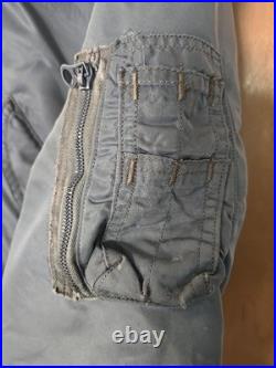 BLUE ANCHOR 1950's Korean War L-2B USAF NYLON Air Force FLIGHT JACKET GREEN M