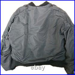 BLUE ANCHOR 1950's Korean War L-2B USAF NYLON Air Force FLIGHT JACKET GREEN M