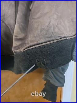 BLUE ANCHOR 1950's Korean War L-2B USAF NYLON Air Force FLIGHT JACKET GREEN M