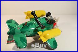BOMBER PILOT F-50 USAF FIGHTER, Japan (KO) 1960s vintage tin toy EXC works