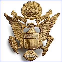 BRITISH MADE WW2 United States USAAF Army Air Force American Cap Badge J. R. GAUNT