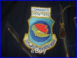 Beautiful 1950's USAF Blue Wool L-1A Flight Suit, Wing Commander WithInsignia