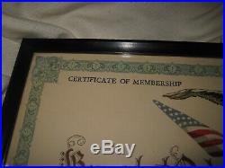 Benevolent Order of Misfortunate Yankees WWII CBI Theater Air Force Certificate