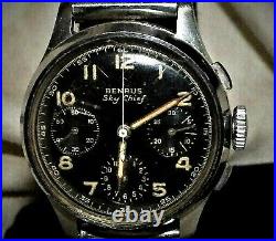 Benrus Sky Chief Pilots 1940, S Chronograph Air Force Watch For A Nhs Nurse Fund