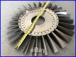 Boeing B-52 Titanium Jet Engine Disk. Fan Turbine Blade Desk Model Aircraft USAF