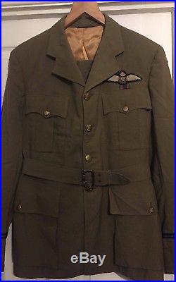 Brilliant Scarce WW2 Canadian Air Force Uniform Set. 1944 named and dated
