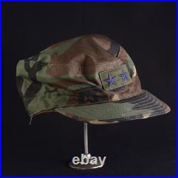 Camouflaged Woodland Cap General Two Stars of the USAF Air Force Original