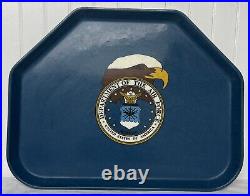 Camtray U. S. Department Of Air Force Eagle Food Tray Vintage 18X14 Set Of 4