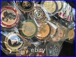 Challenge Coins 84+ FBI Military Navy Air Force Army Police Secret Service MORE