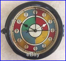 Chelsea Clock Co 8.5 Inch U. S. AIR FORCE Squadron Tracking Clock Restored