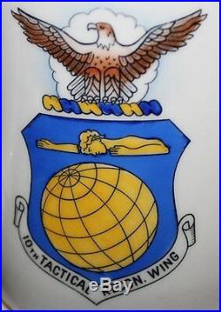 Cold War USAF 10th Recon. Tech. Sq. Lithophane German Stein Spangdahlem Air Base