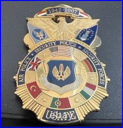 Commemorative US AIR FORCE Security Force BADGE Serial # 83 HALLMARKED COLLINSON