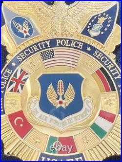 Commemorative US AIR FORCE Security Force BADGE Serial # 83 HALLMARKED COLLINSON