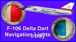 Convair F-106 Delta Dart Navigation Light Lenses & Retaining Rings Very Rare