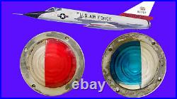 Convair F-106 Delta Dart Navigation Light Lenses & Retaining Rings Very Rare