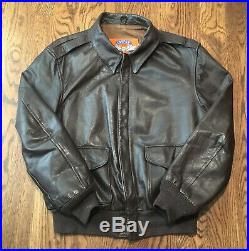 Cooper A-2 Bomber Jacket Size 42R Aviator Flight Leather US Air Force Military