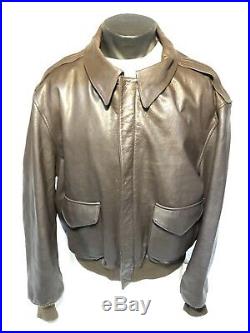 Cooper Type A-2 Us Air Force Usaf Bomber Style Leather Jacket Goatskin Men's 52r