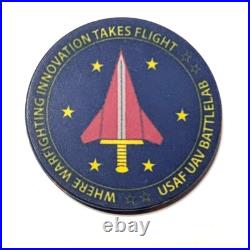 Creech AFB UAV Battlelab Challenge Coin Nevada, Rare, Vintage, USAF US Air Force