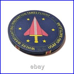 Creech AFB UAV Battlelab Challenge Coin Nevada, Rare, Vintage, USAF US Air Force