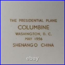 Dwight D. Eisenhower Presidential Plate Shenango from Air Force One RARE