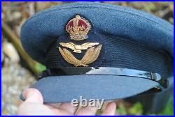 Early WW2 RAF officer peak cap good size