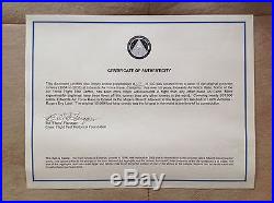 Edwards Air Force Base Runway Core with COA Authentic RARE! Test Pilot