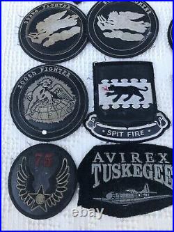 Eleven Vintage TUSKEGEE AIRMAN WW2 Army Air Corps Squadron Patches