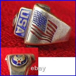 Extremely Rare WWII USAF (United States Air Force) Silver Vintage Military