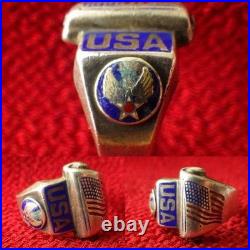Extremely Rare WWII USAF (United States Air Force) Silver Vintage Military