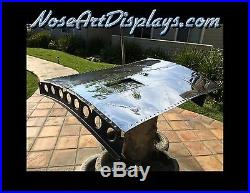 F104 Starfighter reproduction custom fuselage panel from polished aluminum USAF