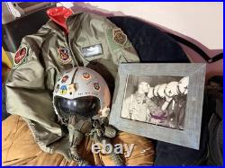F-15 Eagle Helmet Worn by A Hero. CMDR of 405th TFW. Flew 191 Combat Missions