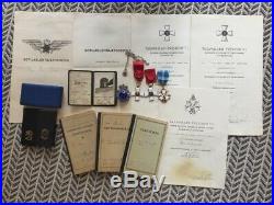 Fantastic Scarce Pre WW2 Finnish Air Force Pilot Badge Log Books Set Medal Group