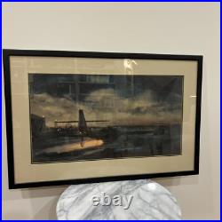 Fighter Jet Plane Framed Print of Painting United States Air Force USAF or Army