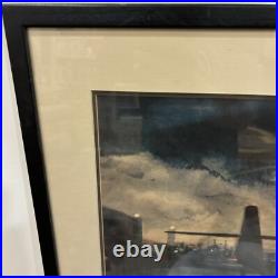 Fighter Jet Plane Framed Print of Painting United States Air Force USAF or Army