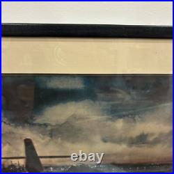 Fighter Jet Plane Framed Print of Painting United States Air Force USAF or Army