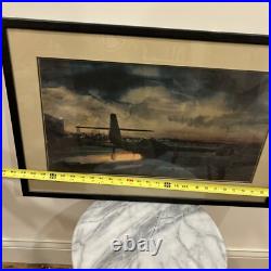 Fighter Jet Plane Framed Print of Painting United States Air Force USAF or Army