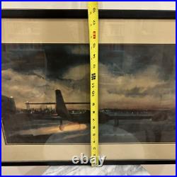 Fighter Jet Plane Framed Print of Painting United States Air Force USAF or Army