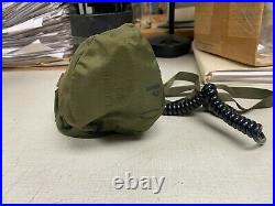 Fighter Pilot Oxygen Mask with Microphone and Connector in bag and Head Straps