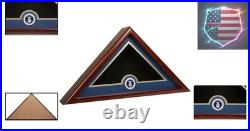 Flag Display Case with Air Force Medallion Crafted from Quality Materials